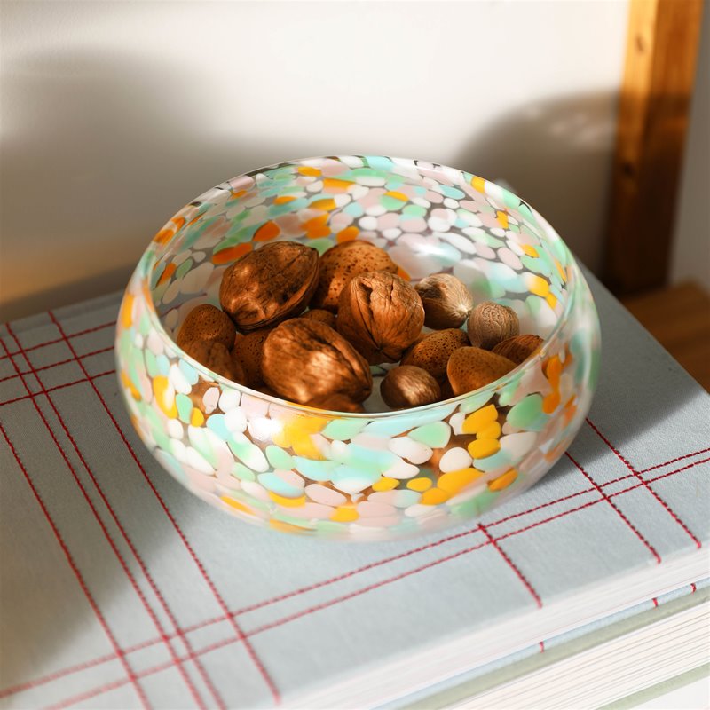 SET 2 BOWL - & Klevering, Stipple Naranja