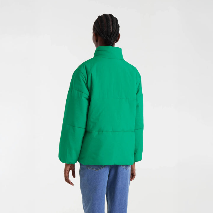 ABRIGO - Compañía Fantástica, Acolchado verde con detalle Jaguar