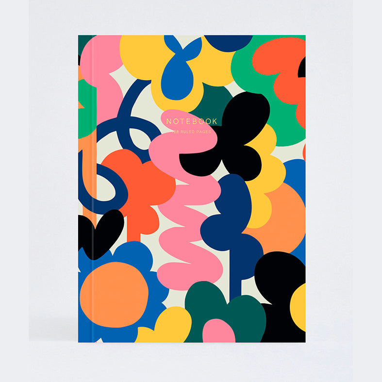 NOTEBOOK - Wrap Magazine, Abstract Flowers
