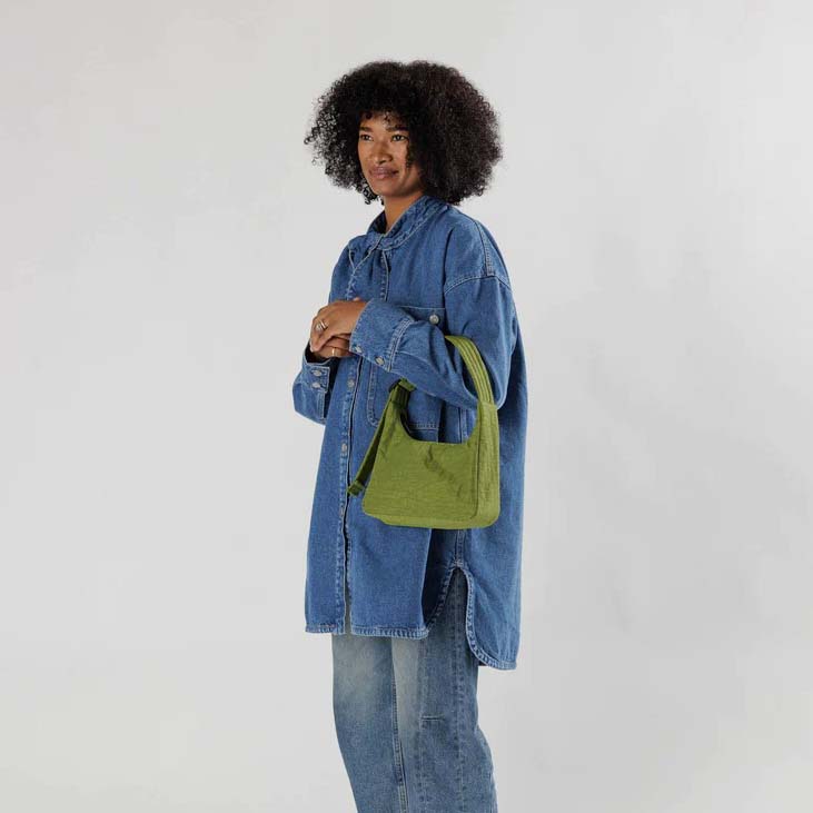 BOLSO - Baggu, Mini Nylon Shoulder Bag Avocado