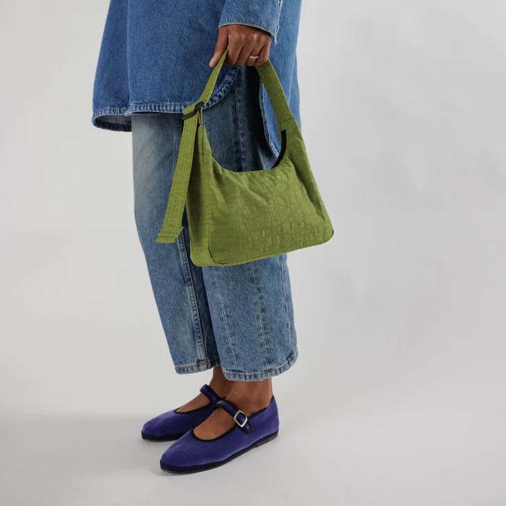 BOLSO - Baggu, Mini Nylon Shoulder Bag Avocado
