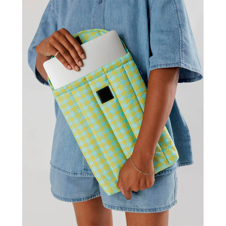 FUNDA DE PORTÁTIL 13''/14" - Baggu, Mint Pixel Gingham