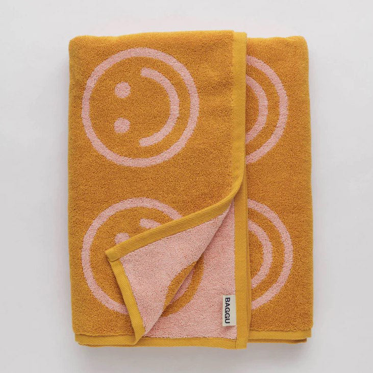 TOALLA BAÑO - Baggu, Marigold Peach Happy