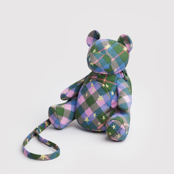 BOLSO - Baggu, Bear Bag Green Star Plaid
