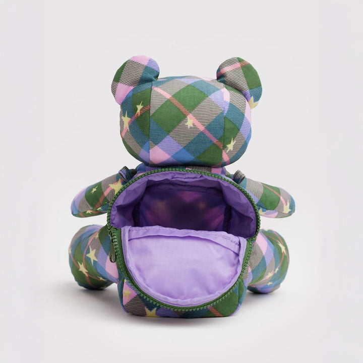 BOLSO - Baggu, Bear Bag Green Star Plaid