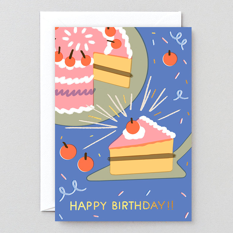 TARJETA FELICITACIÓN - Wrap Magazine, Birthday Slice