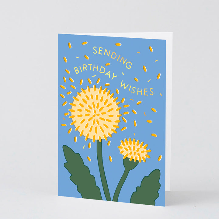 TARJETA FELICITACIÓN - Wrap Magazine, Birthday Wishes Dandelion