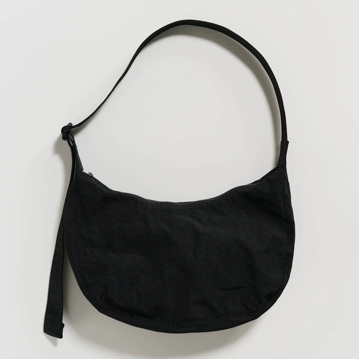 BOLSO - Baggu, Medium Nylon Crescent Bag Black