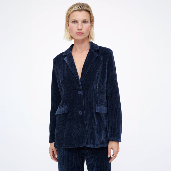 BLAZER - Wild Pony,  Pana de terciopelo Navy Blue.