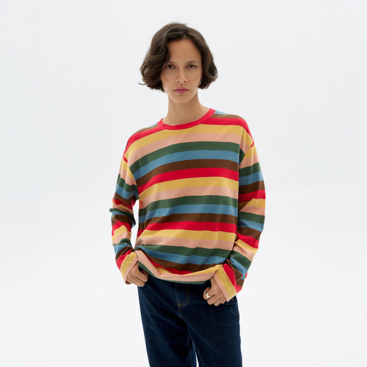 CAMISETA - Thinking Mu, Manga larga rayas Emily