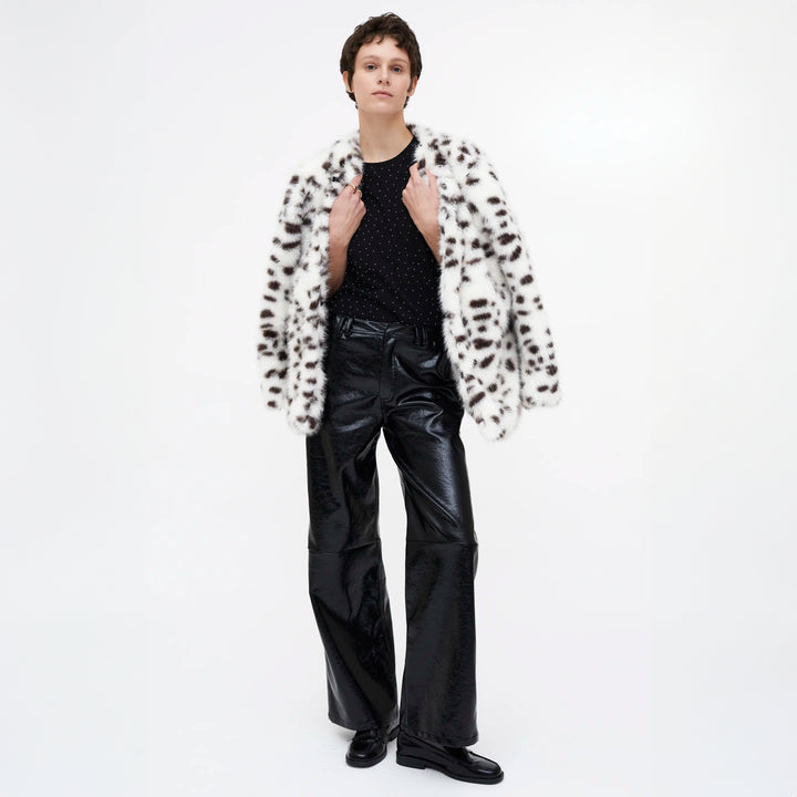 CAMISETA - Wild Pony,  Negra con apliques blancos