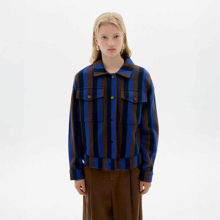 CHAQUETA - Thinking Mu, Frans rayas azul totenham