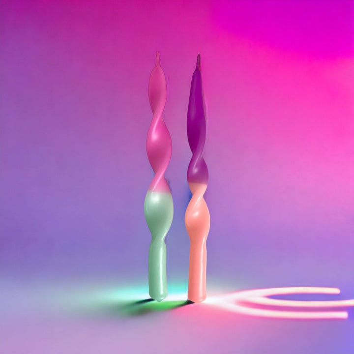 PACK 2 VELAS - Pink Stories, Miami Purple Dip Dye Curly