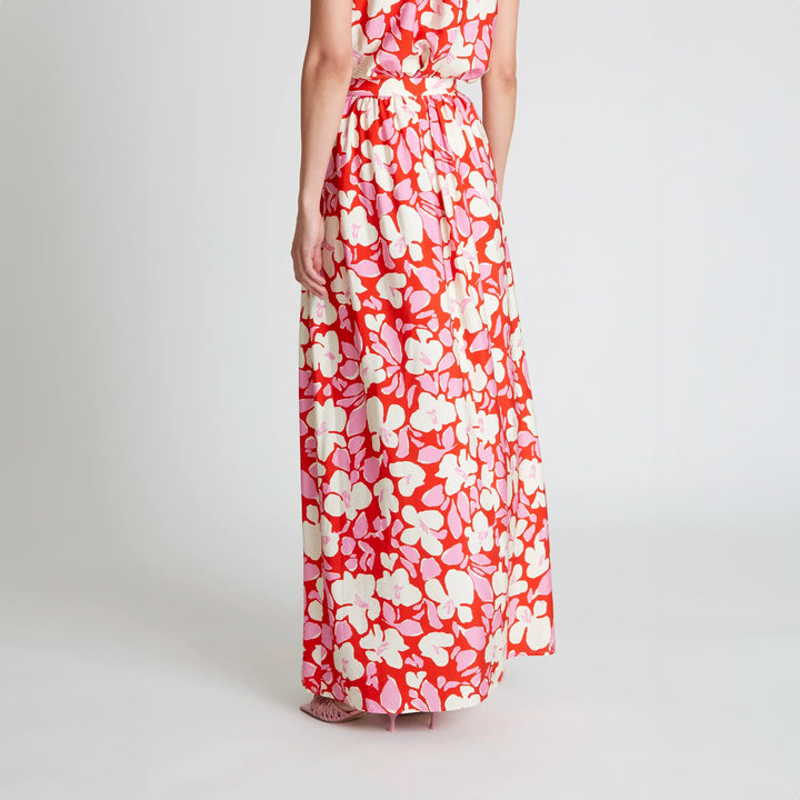 FALDA - Compañía Fantástica, Larga estampado floral Tremezzo