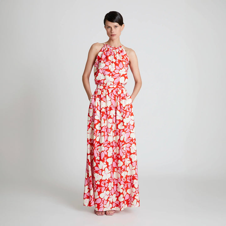 FALDA - Compañía Fantástica, Larga estampado floral Tremezzo