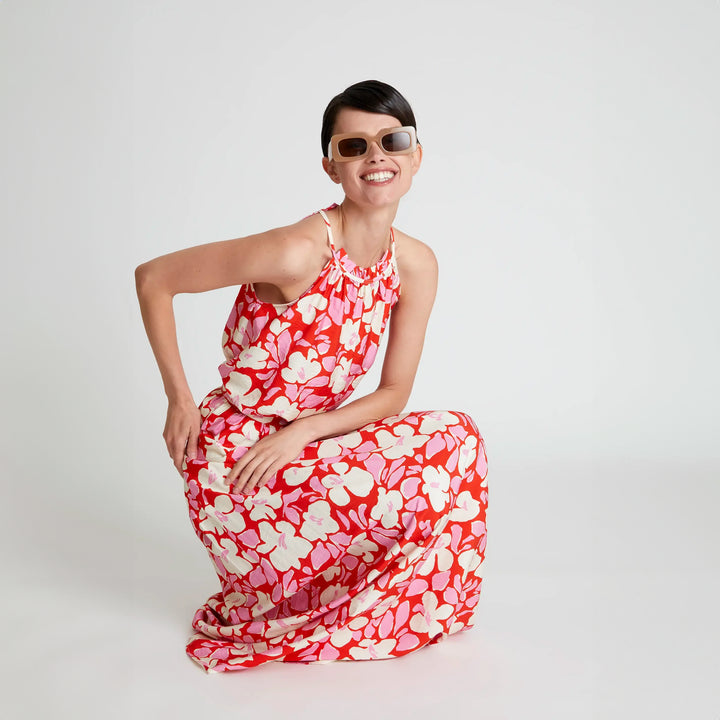 FALDA - Compañía Fantástica, Larga estampado floral Tremezzo