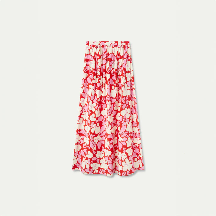 FALDA - Compañía Fantástica, Larga estampado floral Tremezzo