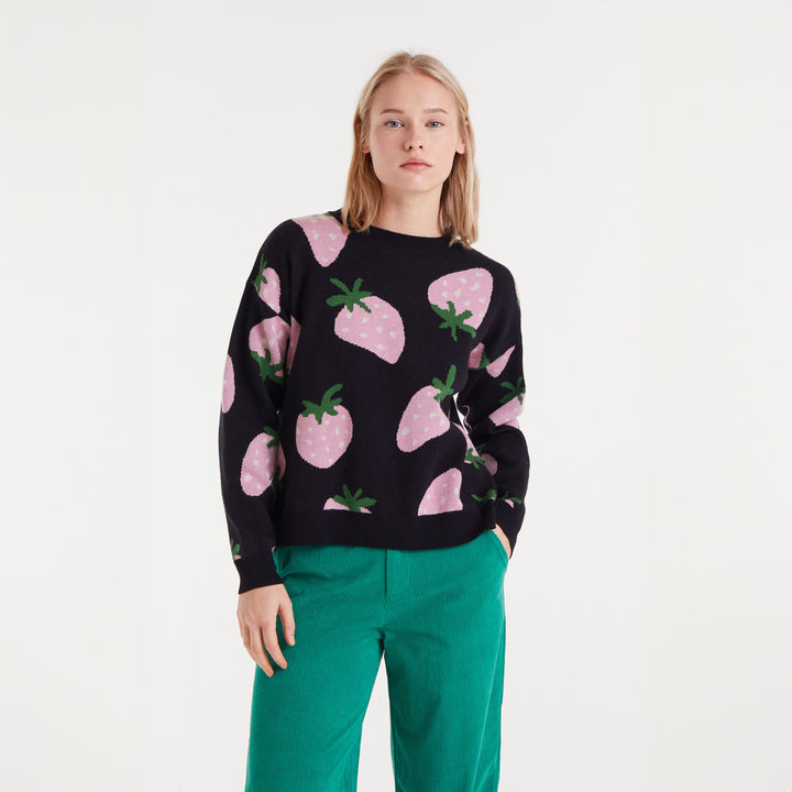 JERSEY - Compañía Fantástica, Punto jacquard Morango