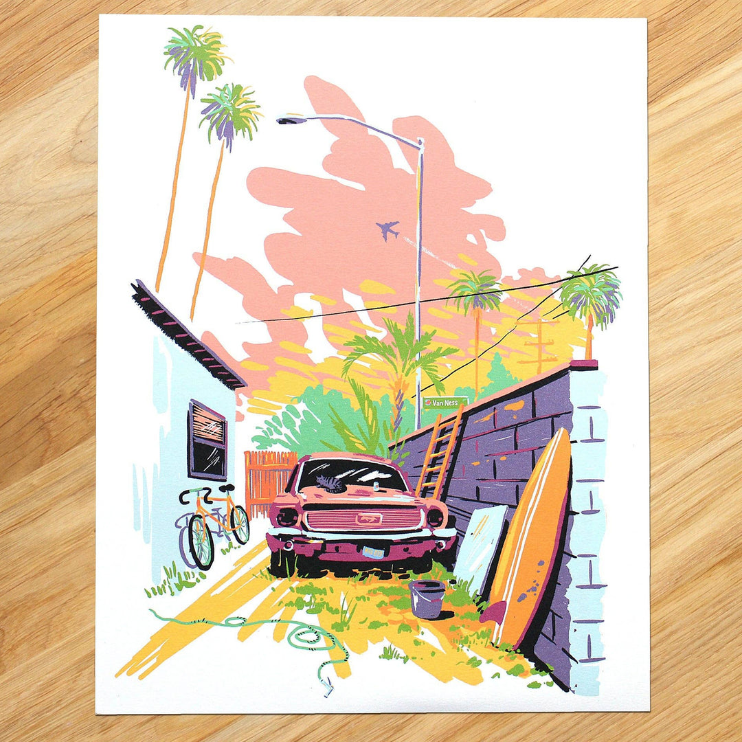 LÁMINA - I never draw, LOS ANGELES VINTAGE CARS 2