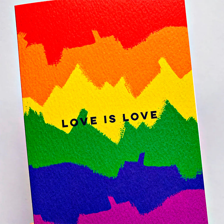 TARJETA FELICITACIÓN - The Completist, Love is love
