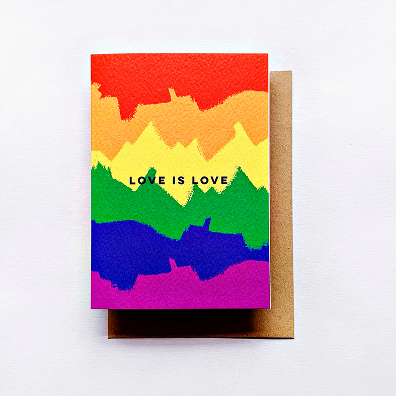 TARJETA FELICITACIÓN - The Completist, Love is love