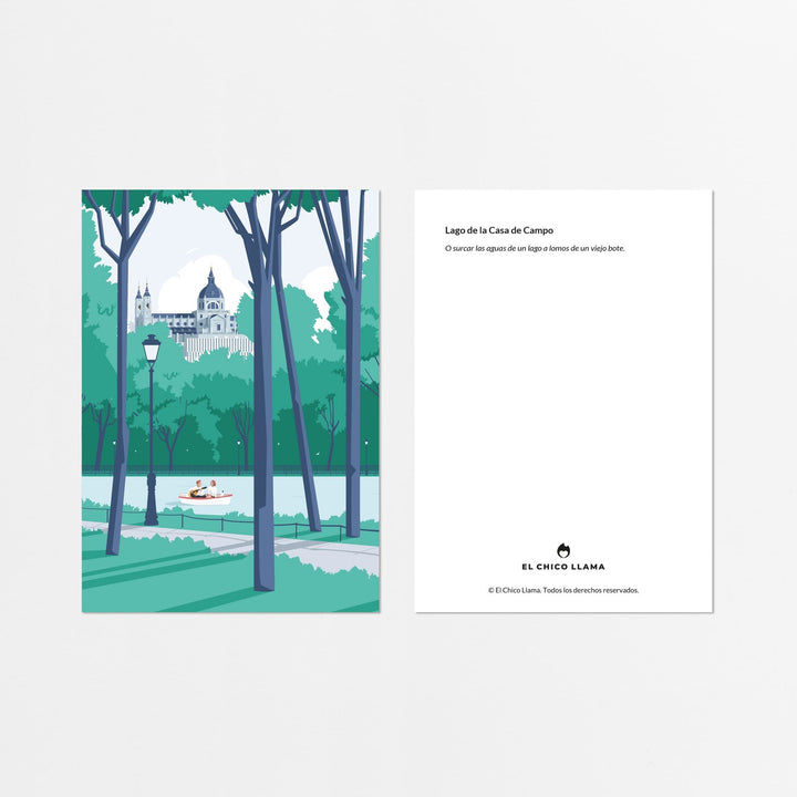 ILUSTRACIÓN - El Chico Llama, Lago de la Casa de Campo - Madrid
