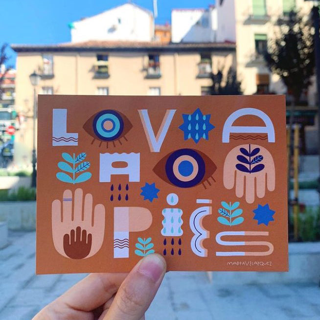 POSTAL - Marta Velázquez, Lavapiés