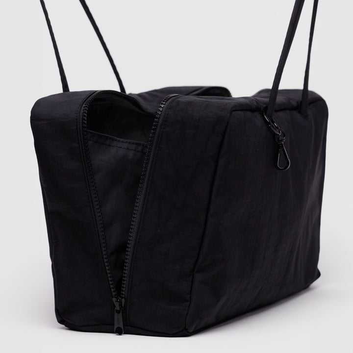 BOLSO - Baggu, Black Medium Nylon Bowler Bag