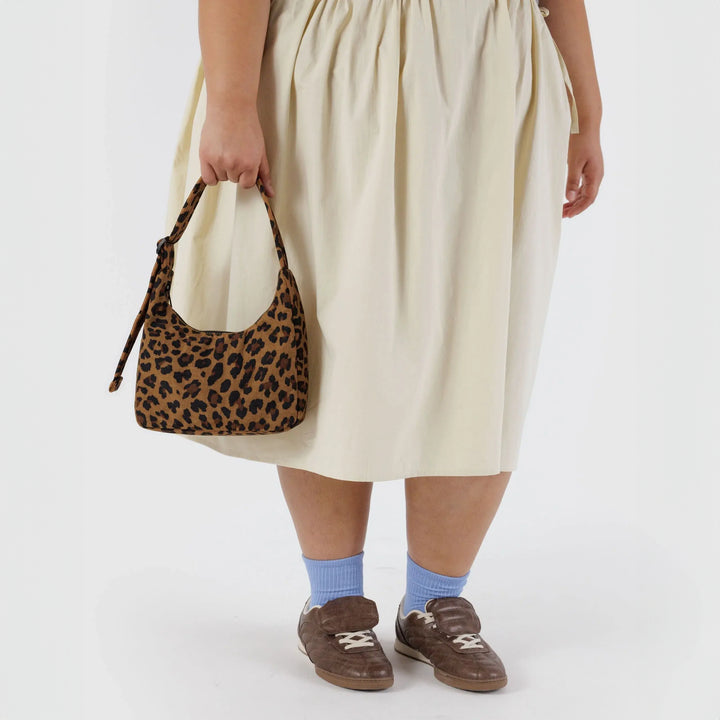 BOLSO - Baggu, Mini Nylon Shoulder Bag Leopard