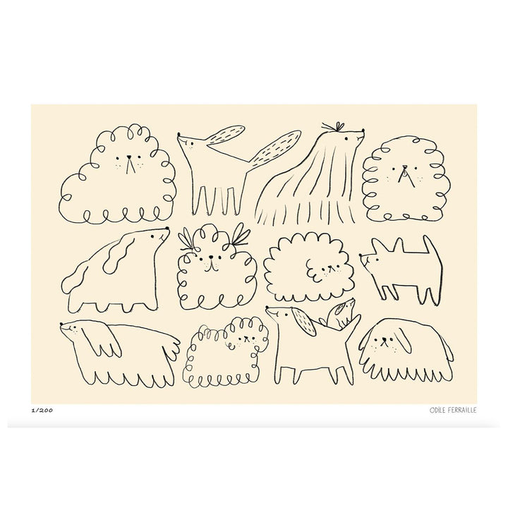 ILUSTRACIÓN - Odile Ferraille, Toutous D'enfer
