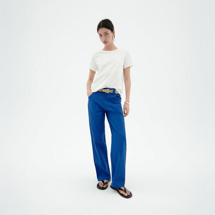 PANTALÓN - Thinking Mu, Perle Azul Indigo