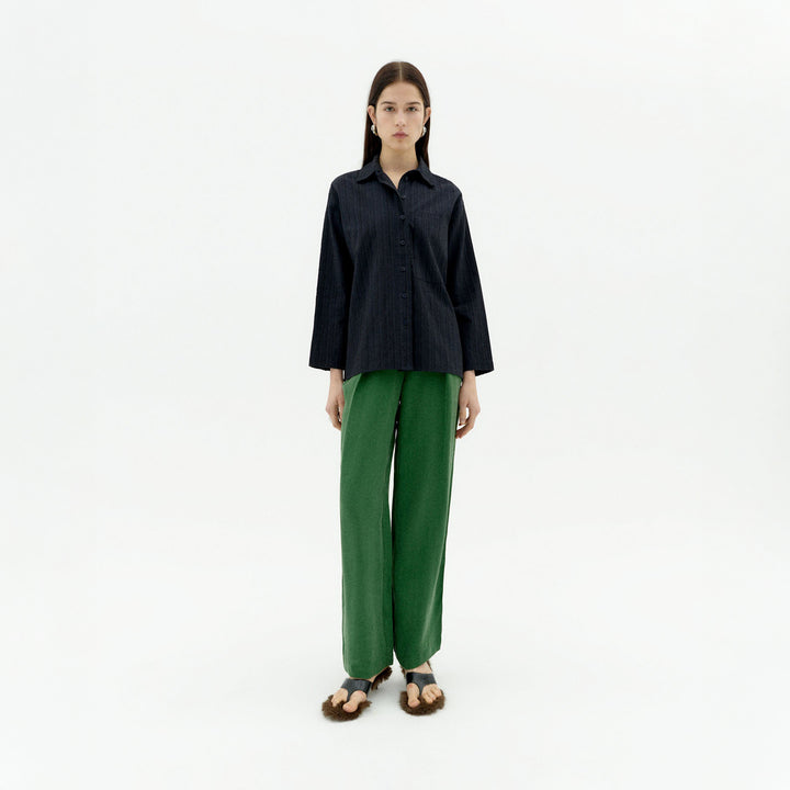 PANTALÓN - Thinking Mu, Verde Cupro Cirila