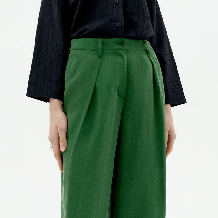 PANTALÓN - Thinking Mu, Verde Cupro Cirila