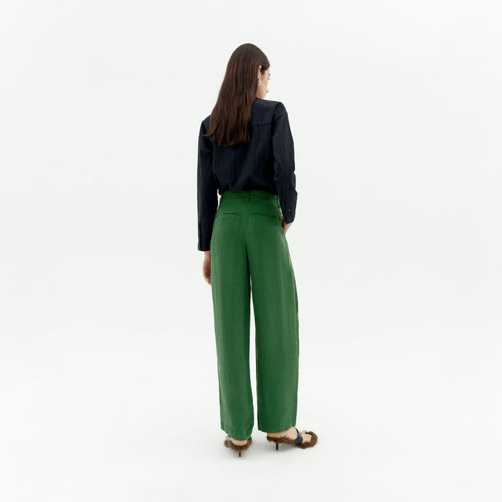 PANTALÓN - Thinking Mu, Verde Cupro Cirila