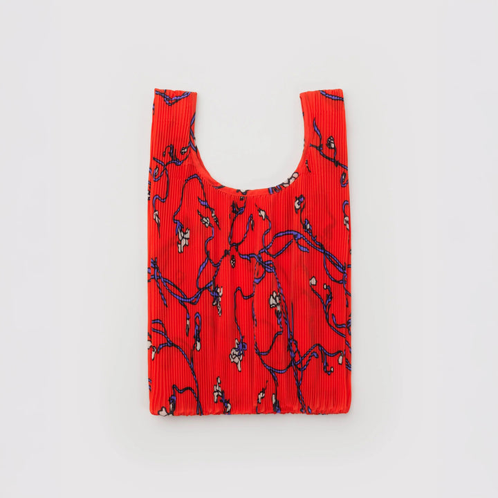 TOTE BAG - Baggu, Pleated Red Snapdragon