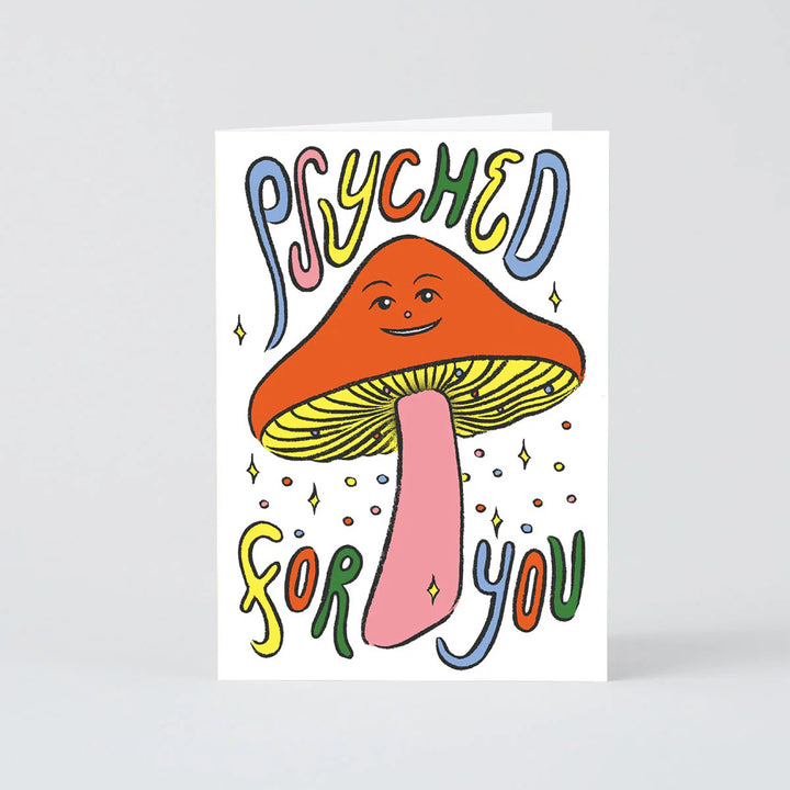 TARJETA FELICITACIÓN - Wrap Magazine, Psyched For You