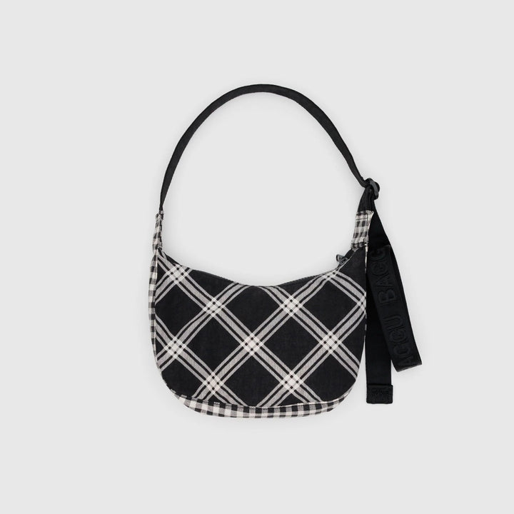 BOLSO - Baggu, Small Crescent Mixed Plaid
