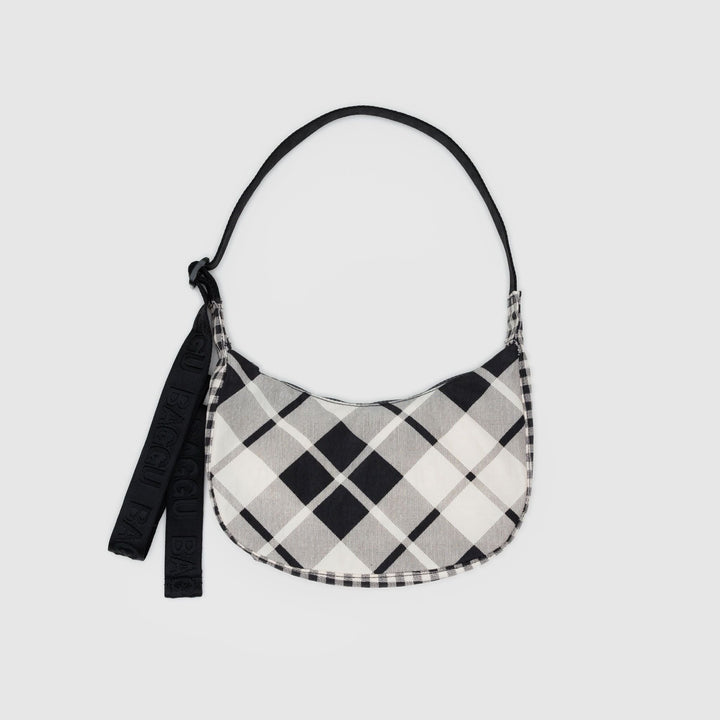 BOLSO - Baggu, Small Crescent Mixed Plaid