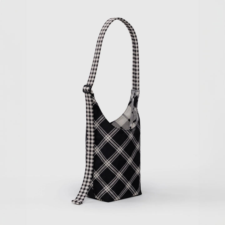 BOLSO - Baggu, Small Nylon Sling Bag Mixed Plaid