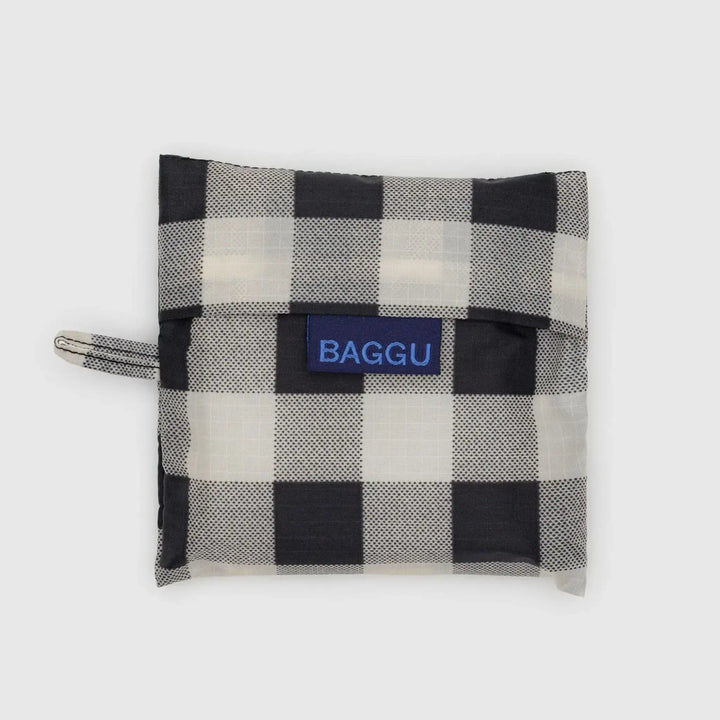 TOTE BAG - Baggu, Black & White Big Check