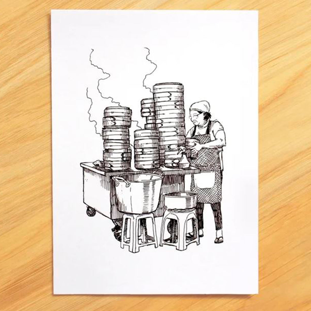LÁMINA - I never draw, TAIWAN STREET FOOD: STEAMER LADY