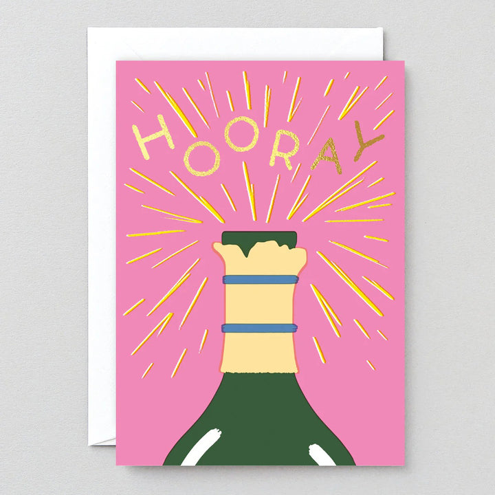 TARJETA FELICITACIÓN - Wrap Magazine, Hooray Champagne