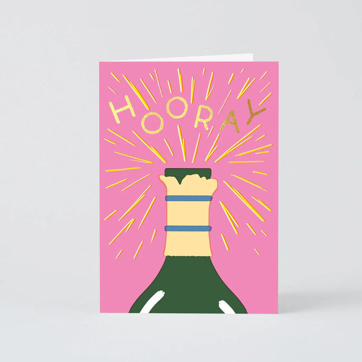 TARJETA FELICITACIÓN - Wrap Magazine, Hooray Champagne