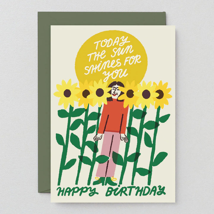 TARJETA FELICITACIÓN - Wrap Magazine, Today The Sun Shines For You