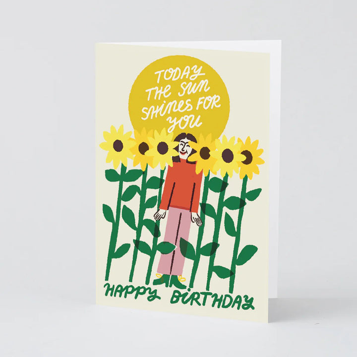 TARJETA FELICITACIÓN - Wrap Magazine, Today The Sun Shines For You