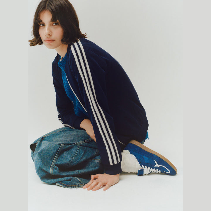 ZAPATILLAS - Alohas, Rife de Cuero Azul Brillante