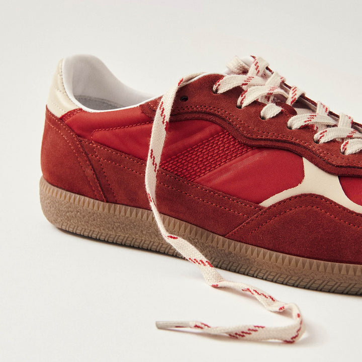 ZAPATILLAS - Alohas, Rife de Cuero Rojo Brillante