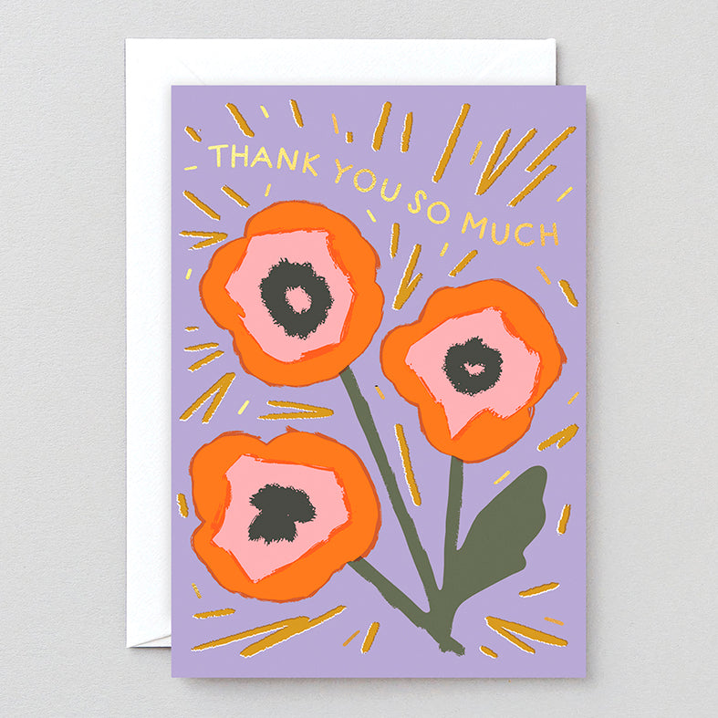 TARJETA FELICITACIÓN - Wrap Magazine, Thank You Flower Study