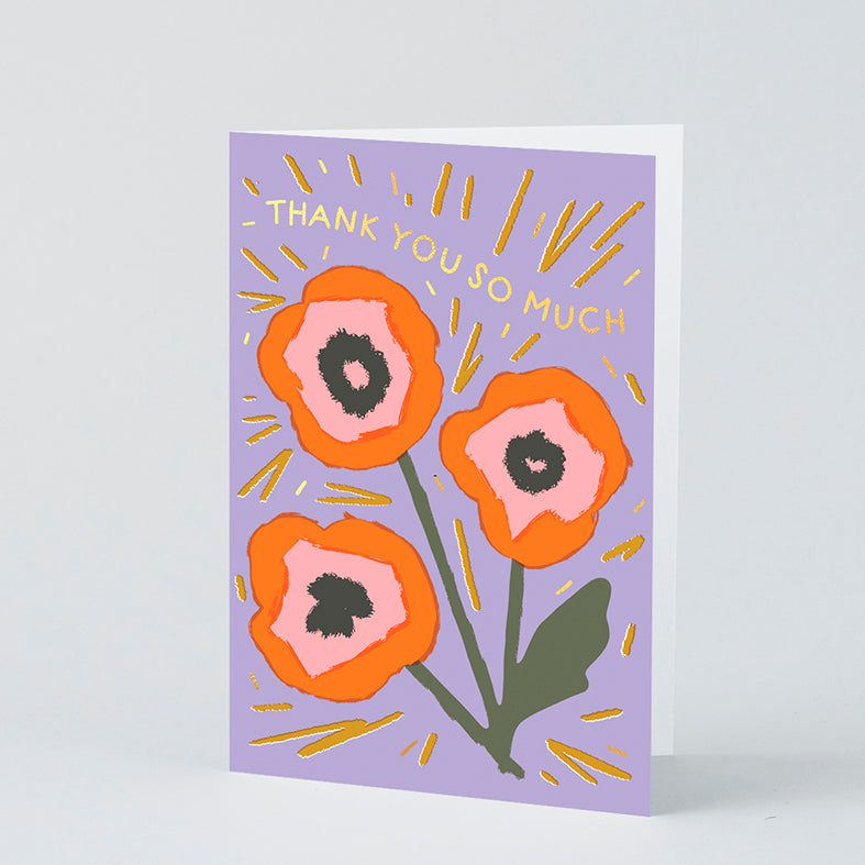 TARJETA FELICITACIÓN - Wrap Magazine, Thank You Flower Study