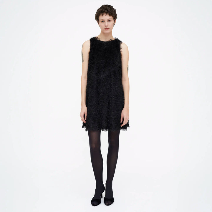 VESTIDO - Wild Pony,  Corto negro con hilos Lurex